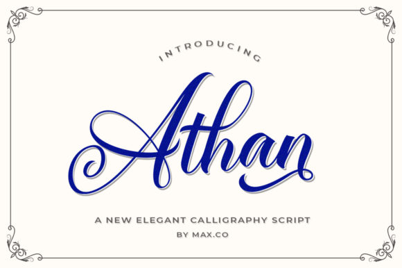 Athan Script Font: A Refined Calligraphy Typeface for Web Design