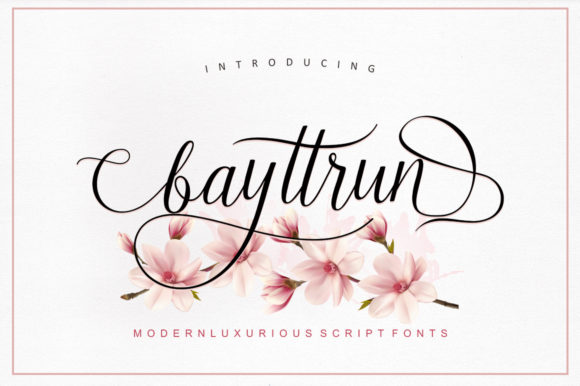 Bayttrun Script: The Modern Font for Handmade Products