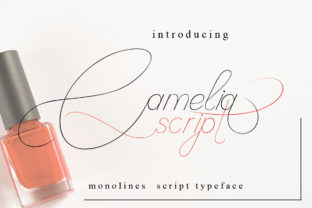 Camelia Script: A Sweet Monoline Typeface for Editorial Design