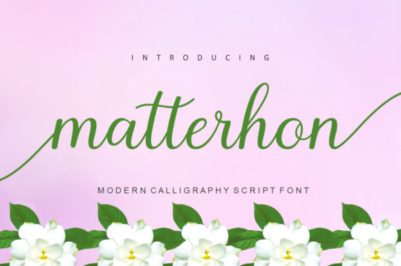 Elevate Your Layouts with the Matterhon Script Typeface