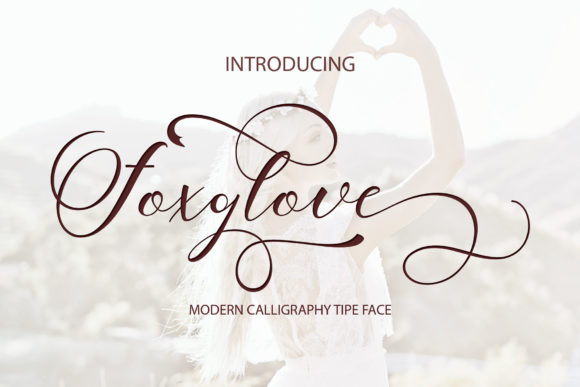 Foxglove Script: A Modern Calligraphy Font for Crafters