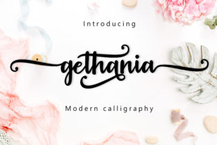 Gethania Script Font: Elegance for Campaign Headlines
