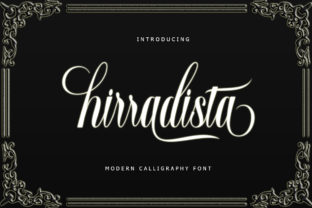 Hirradista Script: A Maker's Dream Font for Handmade Labels & Shop Branding