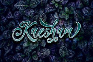 Kaeshum Script: A Bold Yet Elegant Font for Crafters and Makers