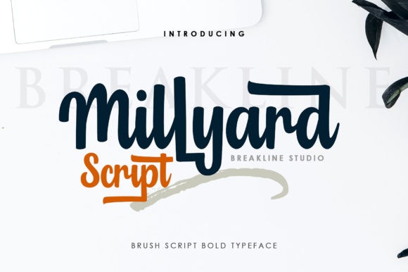 Millyard Script: A Bold, Clean Script Font for Handmade Brands