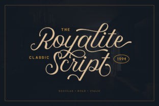 Royalite Script Family: The Luxurious Font for Modern Marketers