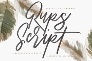 Rups Script Font for Editorial Design